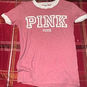 PINK crewneck tee
